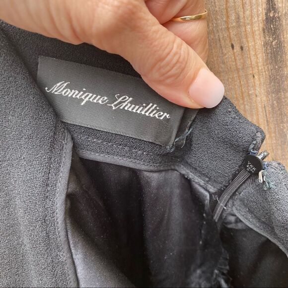 Monique Lhuillier black straight skirt - Picture 5 of 7